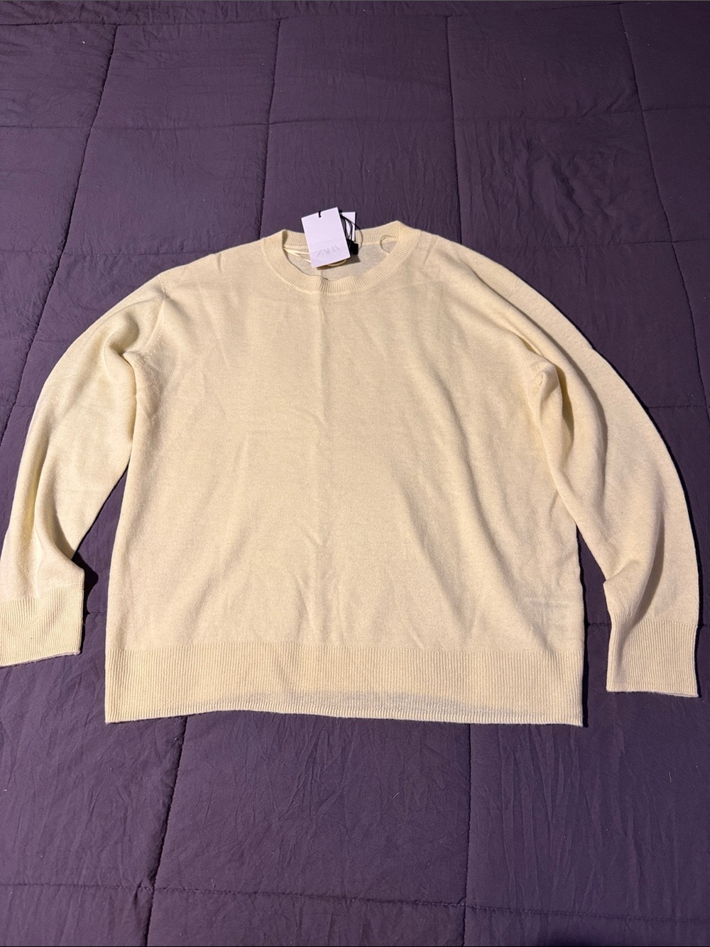 NWT Zara yellow  wool sweater